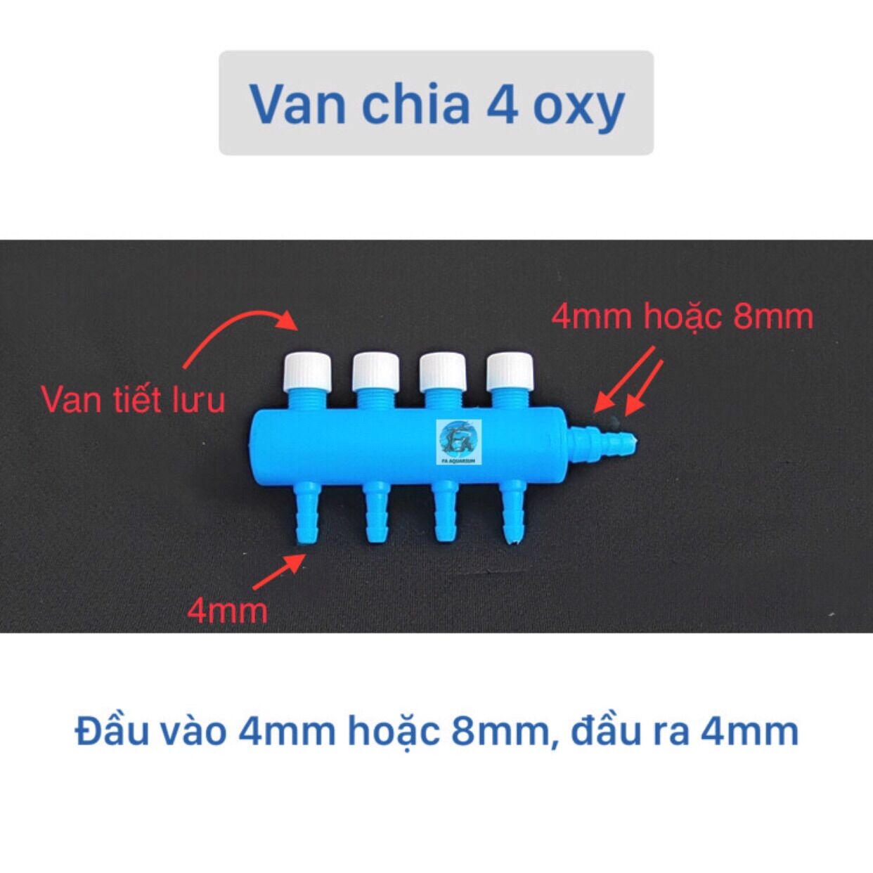 Van chia oxy có điều chỉnh tiết lưu