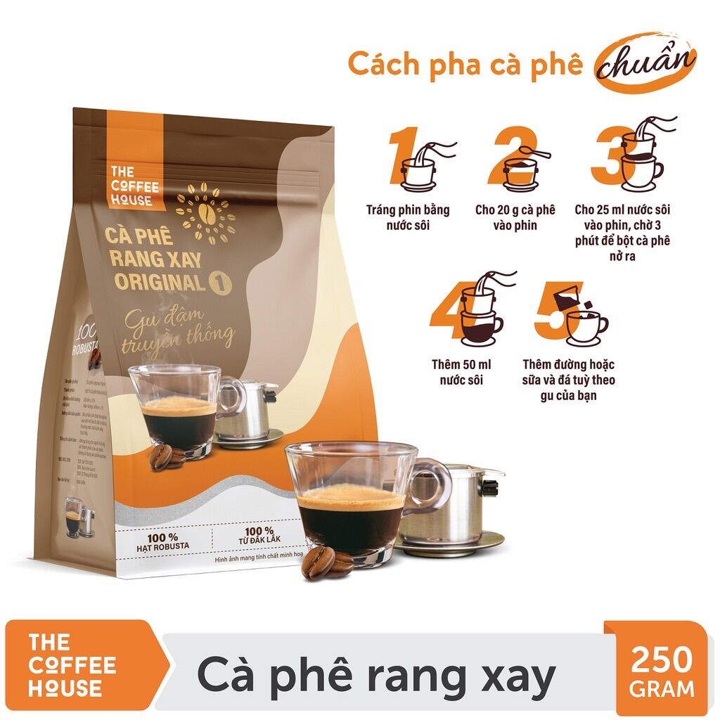 Combo 2 Gói Cà Phê Rang Xay The Coffee House