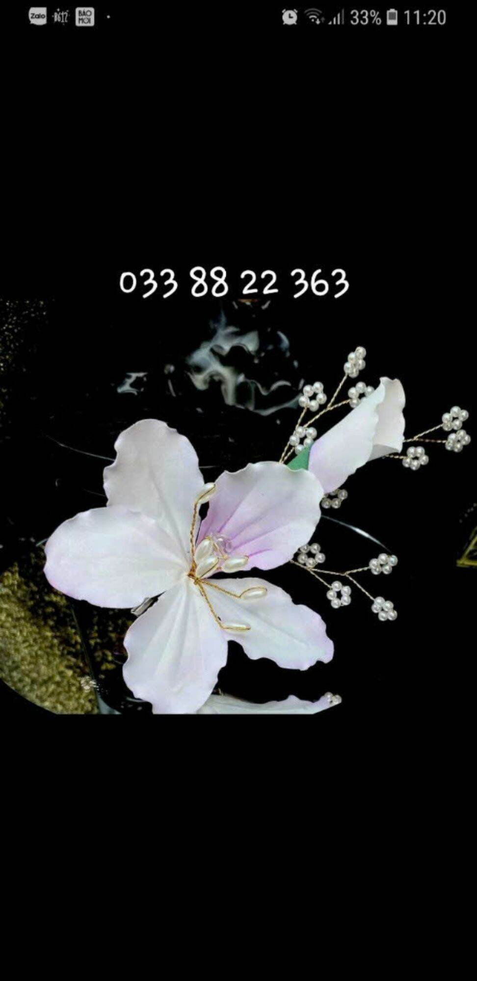 Hoa Ban cài đầu 033 88 22 363