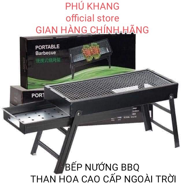Bếp nướng than hoa dài BBQ ngoài trời cao cấp BBQ