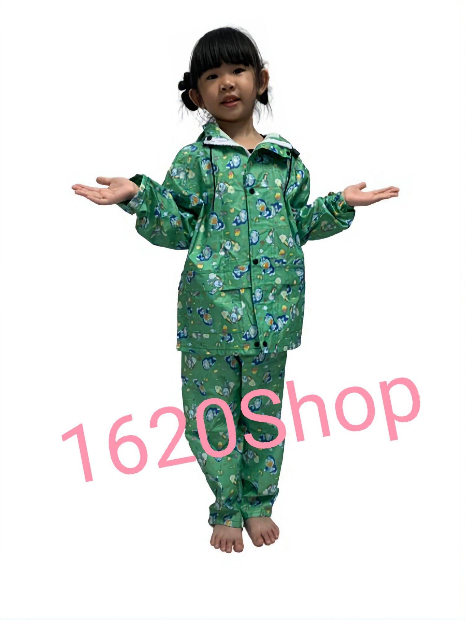 Bộ Áo Mưa Vải Dù Cho Bé Từ 3 Đến 9 Tuổi