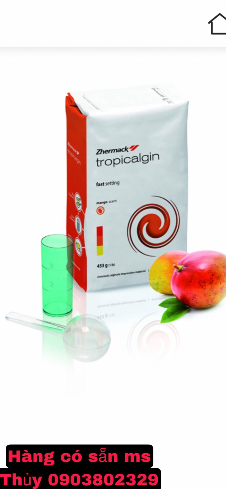Chất lấy dấu đổi màu Tropicalgin - Gói 453g.