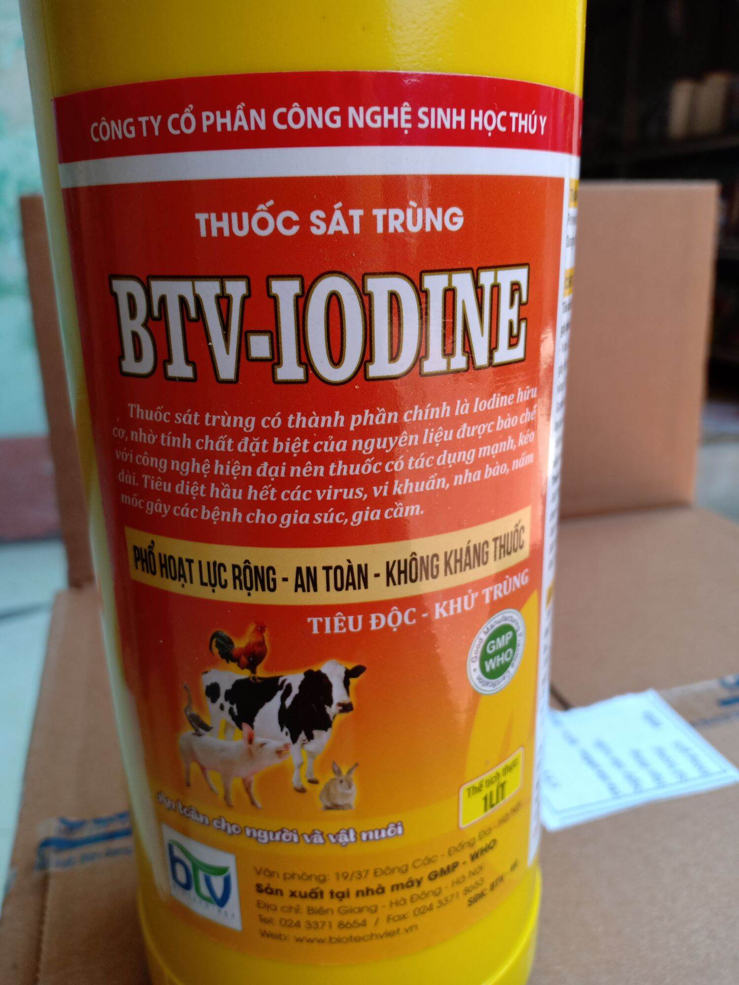 Sát trùng chuồng trại- iodin 1lít