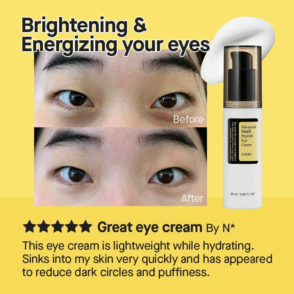 [Nhacuabeautyholic] Kem mắt ốc sên COSRX SNAIL PEPTIDE EYE CREAM