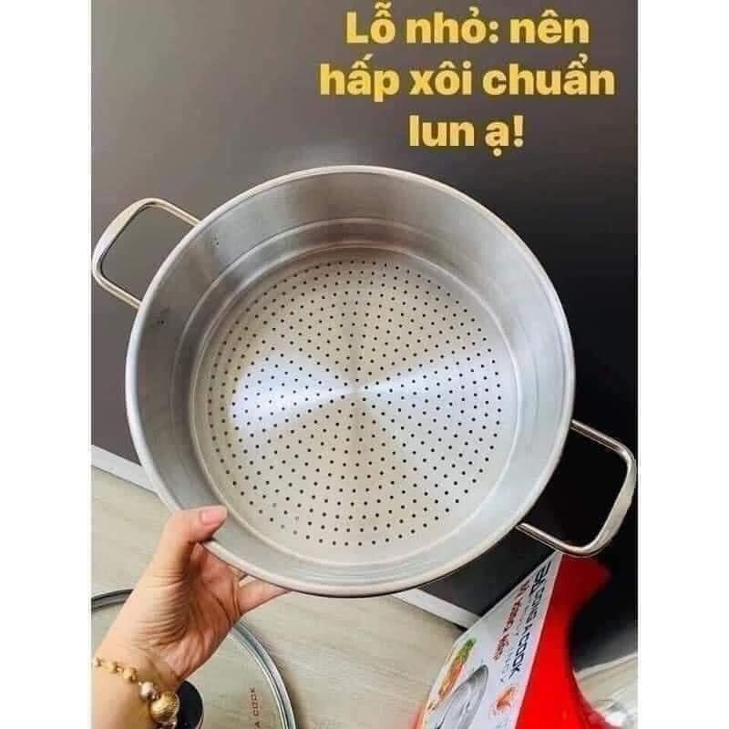 xửng hấp 2 tầng inox 24 cm