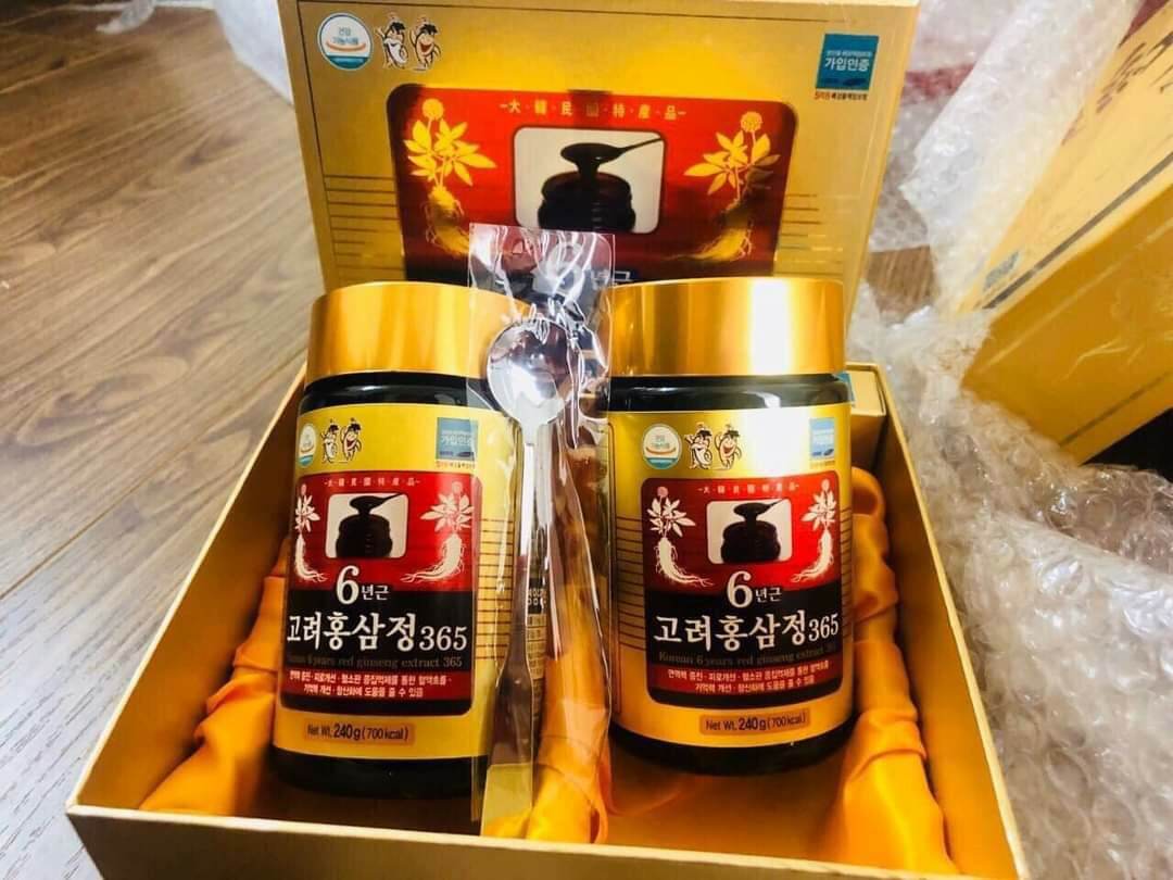 Cao hồng sâm 365 hàn quốc set 2 lọ x 240g