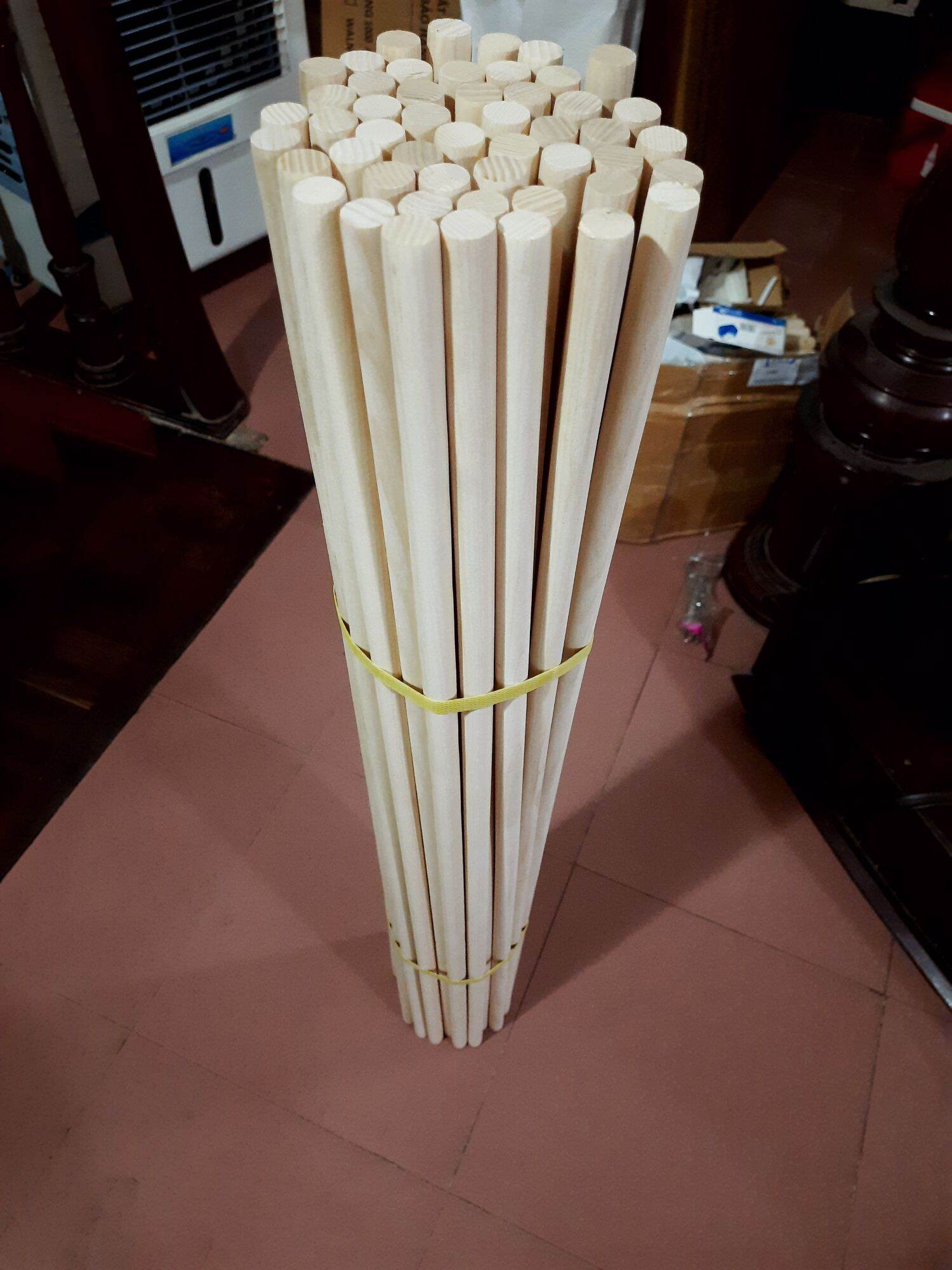 (Đẹp) Thanh Gỗ Tròn Tần Bì Dài 1m2 Phi 18mm