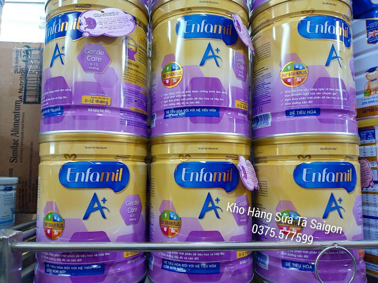Sữa enfamil a+ gentle care lon 800g của mead johnson. date t08 2023
