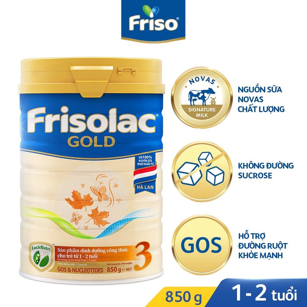 Sữa bột frisolac gold số 3 850g - date 2025