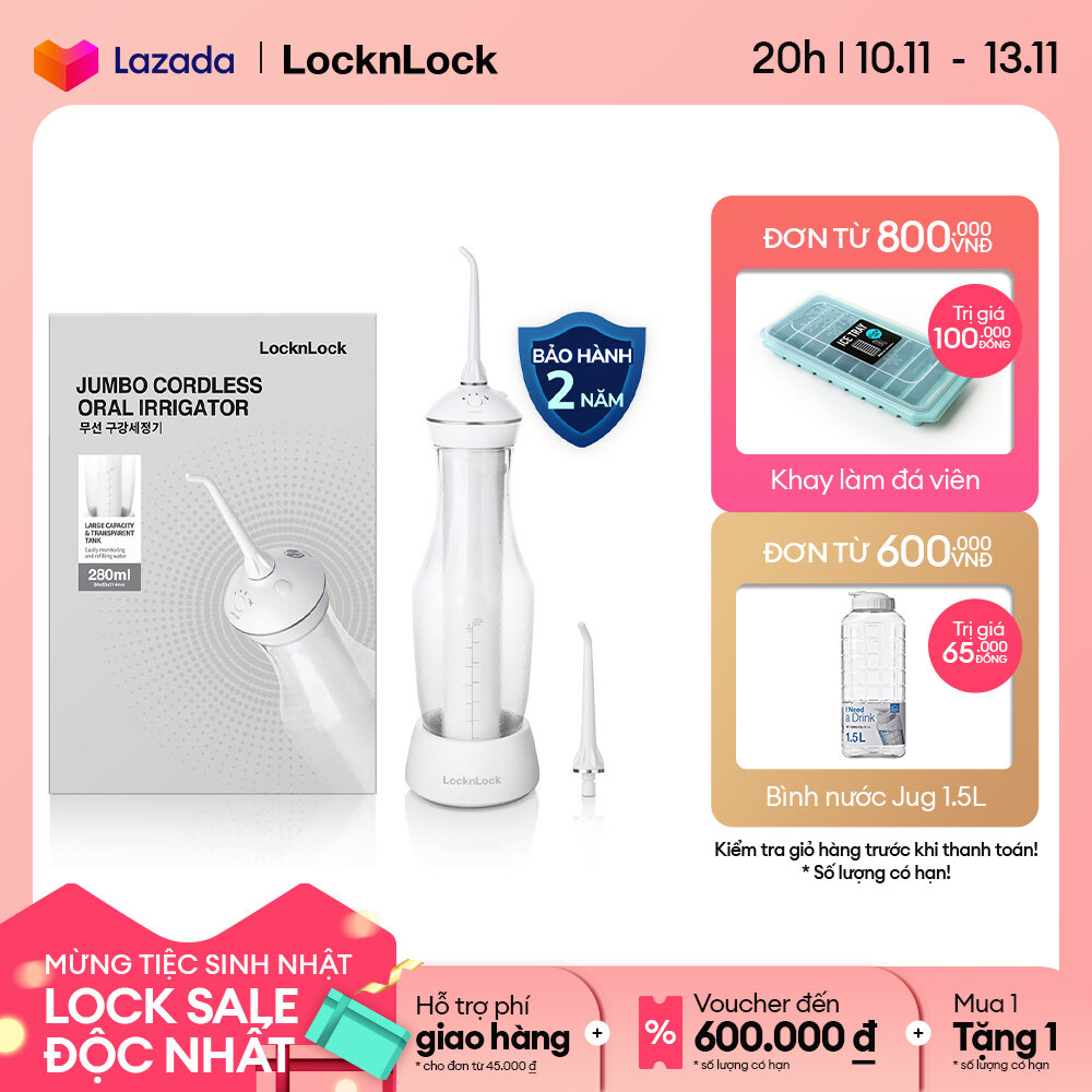 ENR126WHT_RB -Bộ 4 đầu tăm nước thay thế LocknLock - Tương thích với 2 dòng máy tăm nước ENR126WHT và ENR156BLU