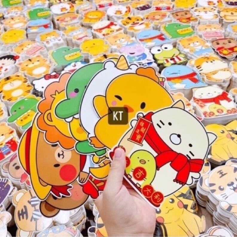 Bao lì xì chibi lì xì hoạt hình tết(5 cái ngẫu nhiên