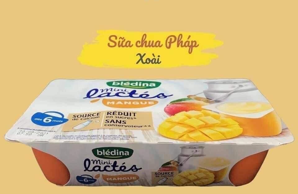 Sữa chua bledina pháp vị xoài date 7/2024 ( lốc = 6*55g)