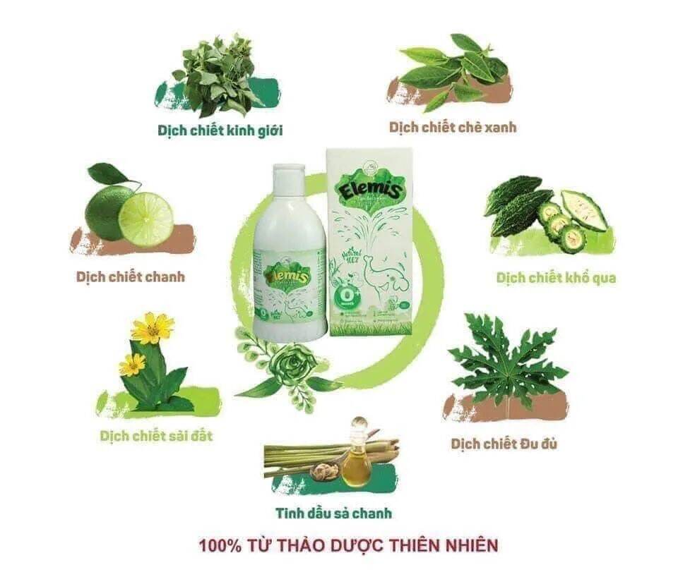 [ CHÍNH HÃNG] - Sữa tắm gội thảo dược Elemis 200ml