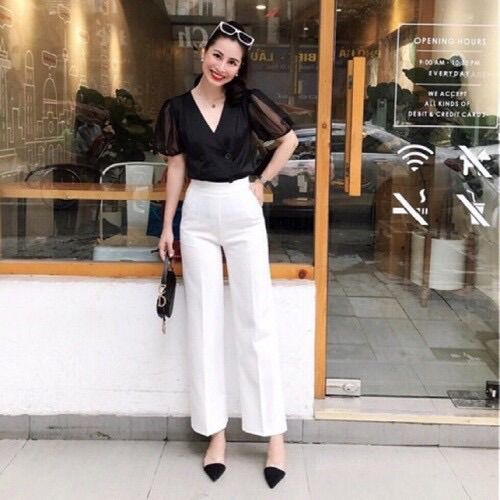 QUẦN ỐNG SUÔNG KHÓA SƯỜN