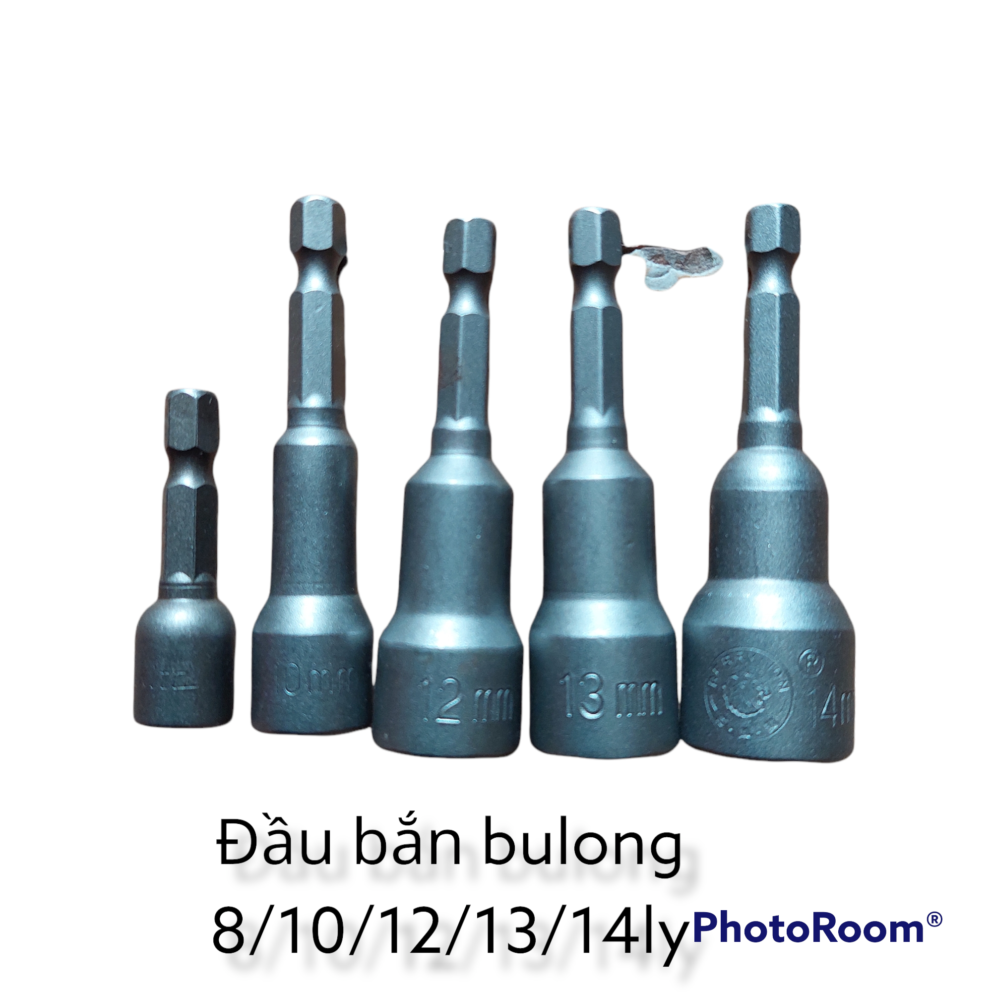 1 đầu /combo 5 đầu bắn tôn bắn ốc đầu 8ly/10 ly/12ly/13ly/14ly cao cấp,đầu bắn có lực hút nam châm cực mạnh ,bắn bulong vặn ốc gắn máy khoan cầm tay thuận tiện dễ dàng không mất lực nhiều vặn được nhiều con ốc khác nhau