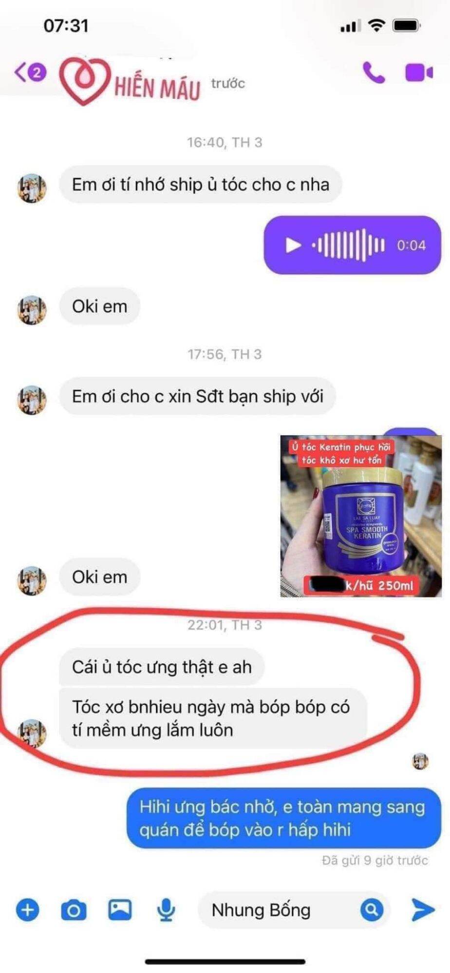 Ủ Tóc Lụa Collagen Lae Sa Luay Hũ Tím Thái Lan 250G