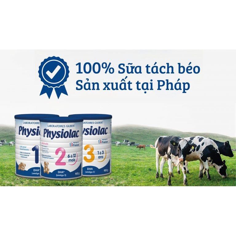 Sữa bột Physiolac số 2, Nhập khẩu nguyên lon từ Pháp