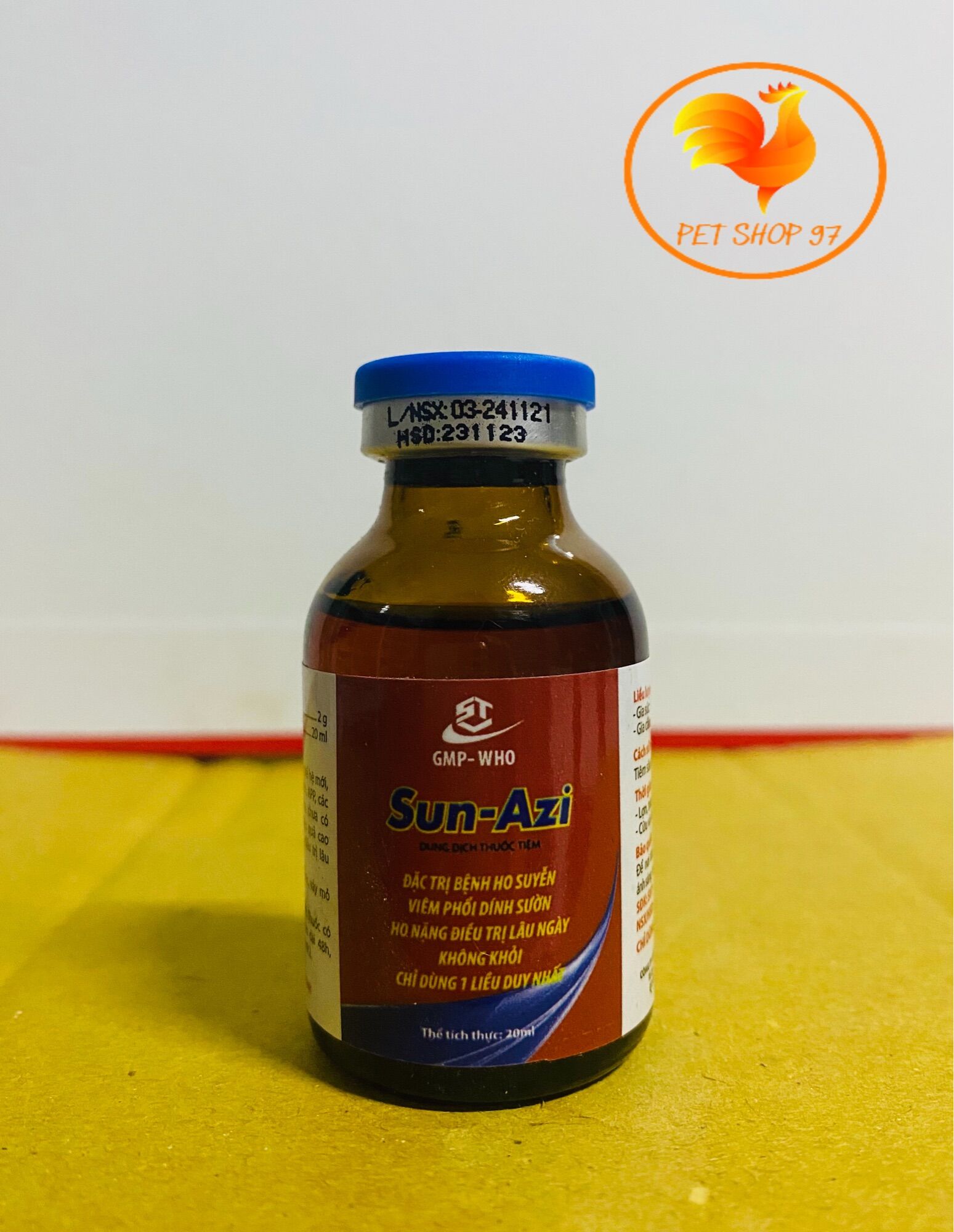 Sun azi chai 20ml khò khè, viêm phổi, ho nặng