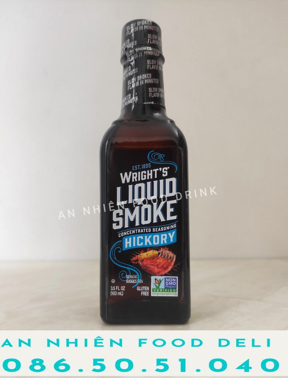 Nước Sốt Xông Khói BBQ Liquid Smoke Mesquite hiệu Wrights American