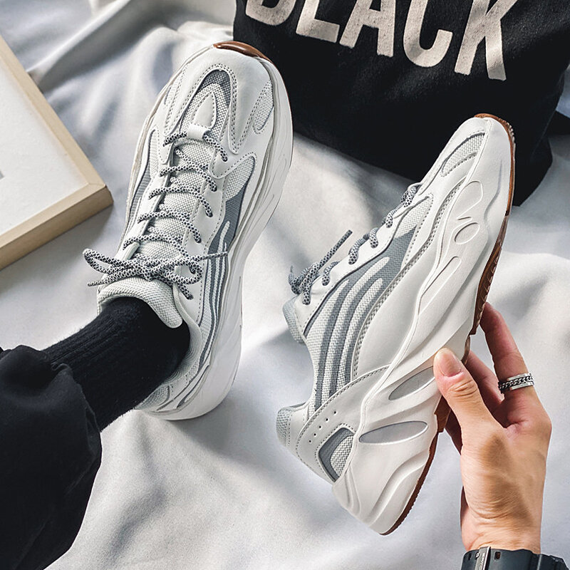 Giày Nam 700 Dừa Mùa Thu Giày Chunky Sneaker Độn Cao Nam Sành Điệu Dễ Phối Chạy Bộ Thường Ngày Thể Thao Mẫu Mới 2023