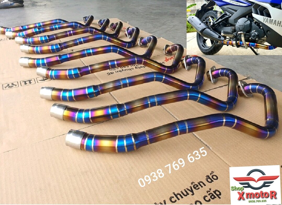 Cổ Exciter 150 Mx King cổ titan nối pô zin