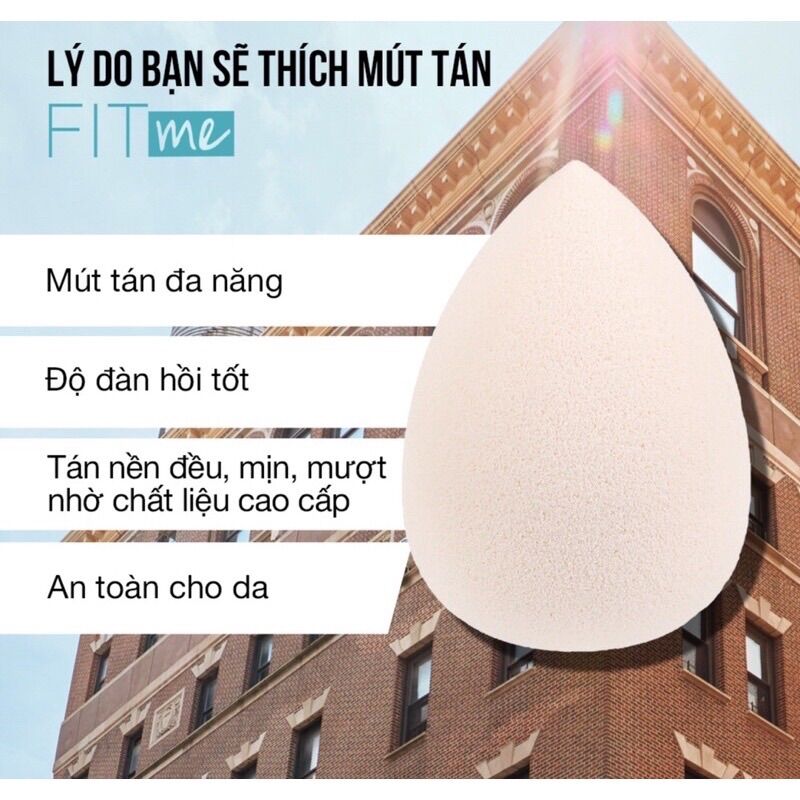 Mút tán kem nền maybelline puff 35g