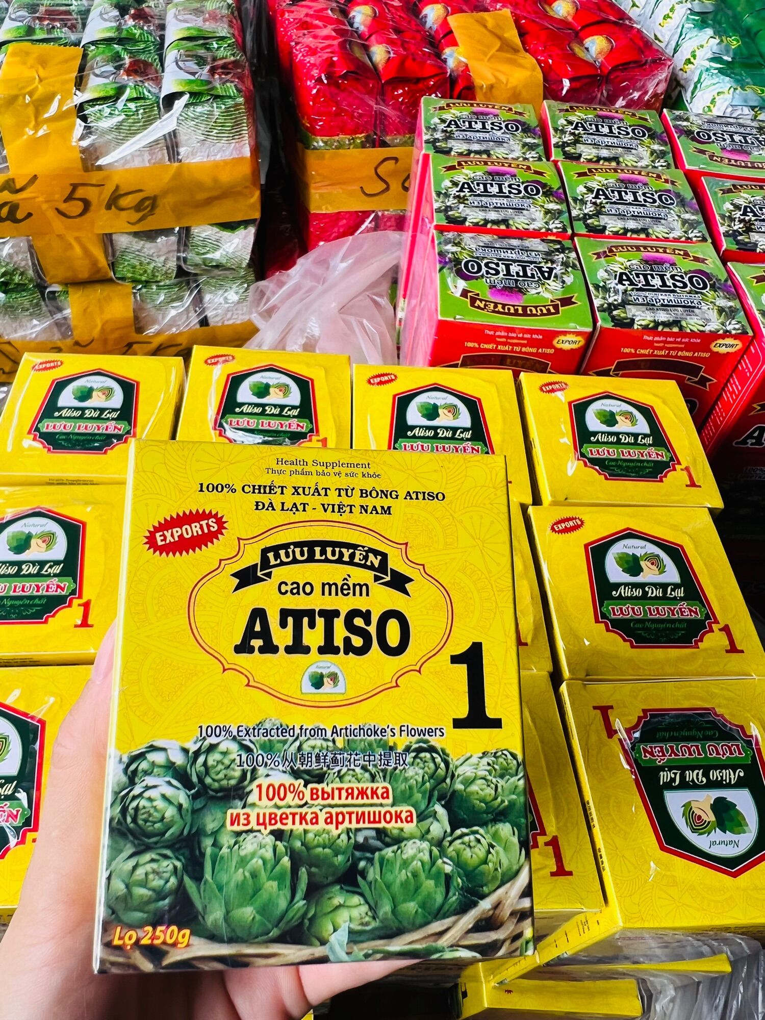 Cao atisô lưu luyến - 100% chiết xuất từ bông atisô đà lạt việt nam hộp 250g