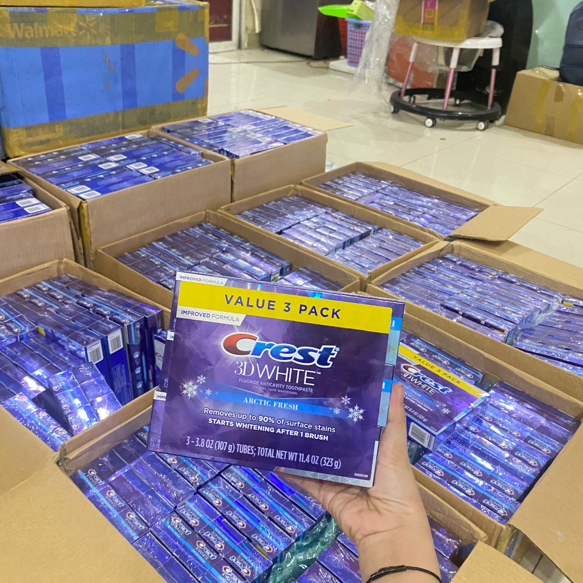 [HCM]Kem đánh răng 3D Crest Radiant Mint +ARCtic Fresh  Mẫu mới