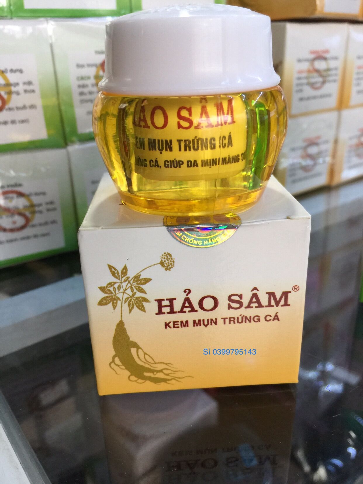 [HCM]Kem HẢO SÂM hết mụn thâm liền sẹo(15g)