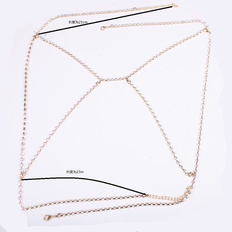Dây đá (body chain) đeo ngực cực sexy