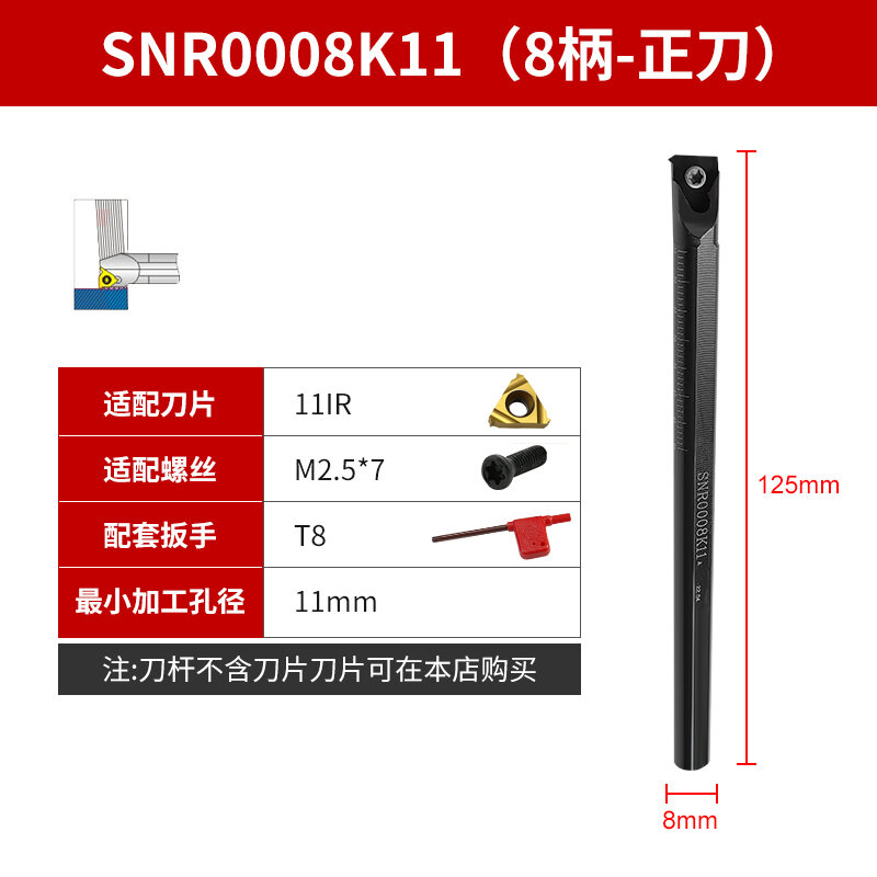 Cán Dao Tiện CNC Cán Dao Ren Trong Cán Dao Cán Dao Cán Dao Snr0008k08snr0020r16 Dụng Cụ Dao Tiện Ren