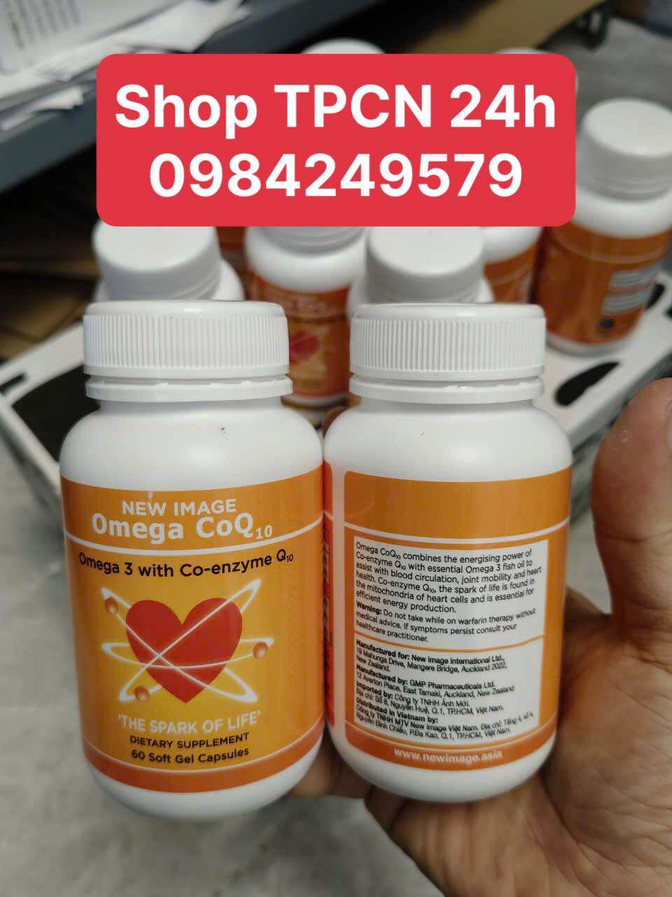 Có bán sỉ - Viên uống Omega CoQ10 Alpha lipid sữa non khỏe tim mạch giảm mỡ máu -Chính hãng