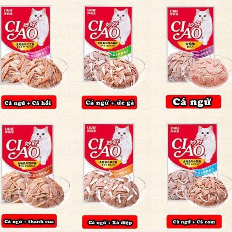 Pate Ciao Gói 60g - Pate Cho Mèo Mọi Lứa Tuổi