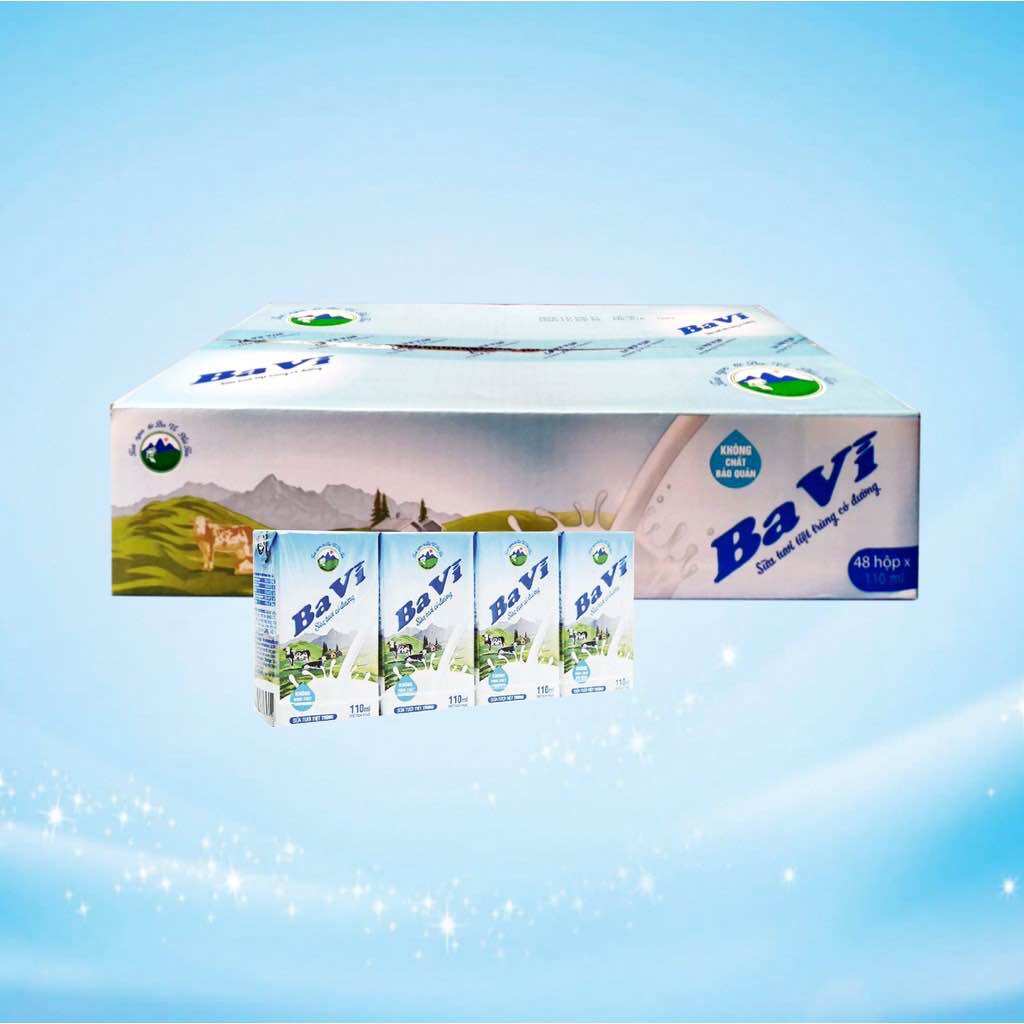 Thùng sữa tươi ba vì 110ml