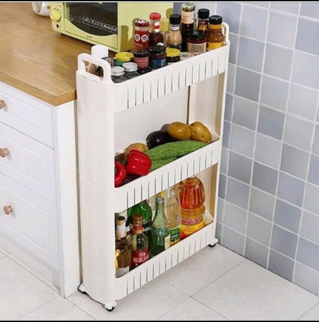 Kệ 3 Tầng Để Đồ Đa Năng Có Bánh Xe