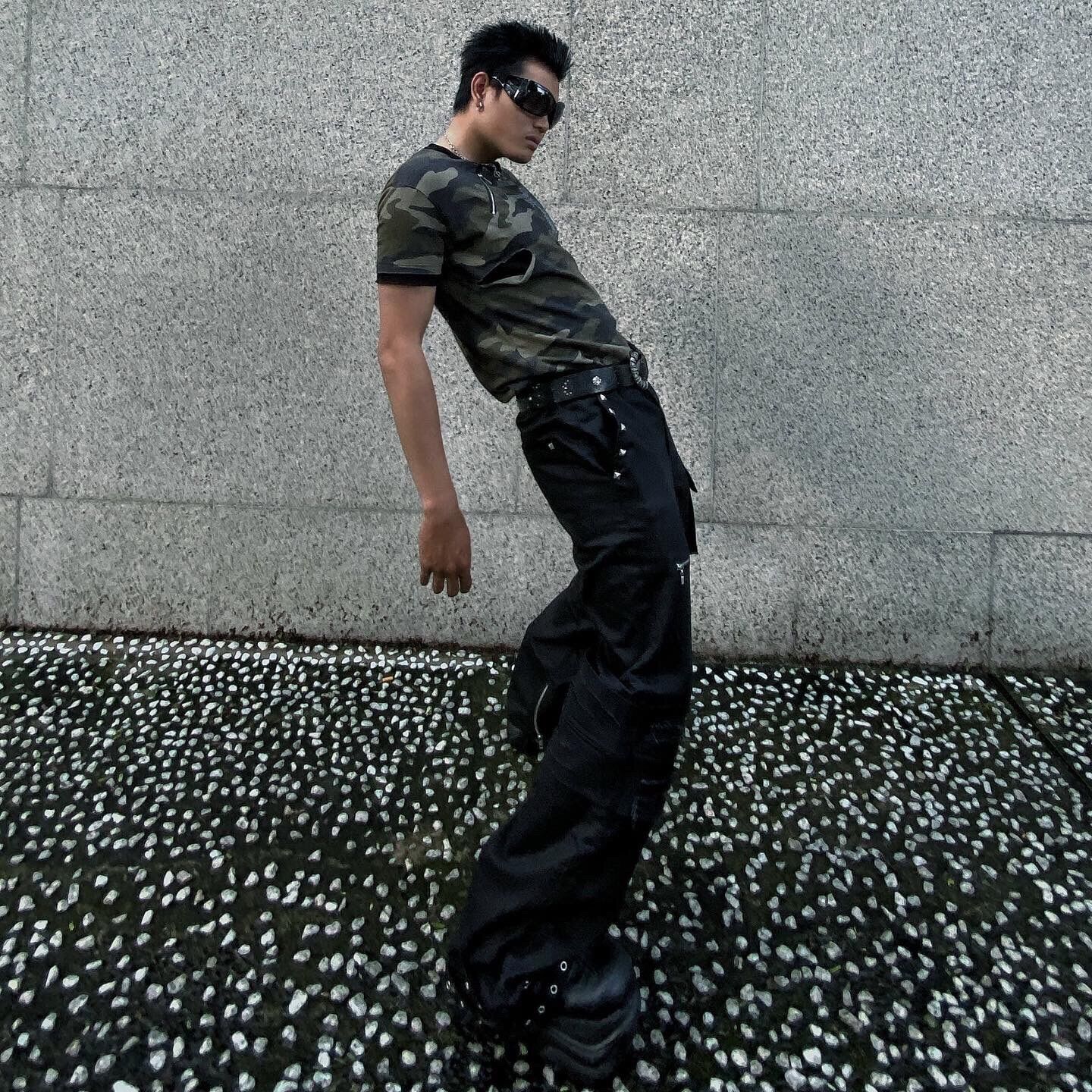 Double Layer Camo Tee shirt