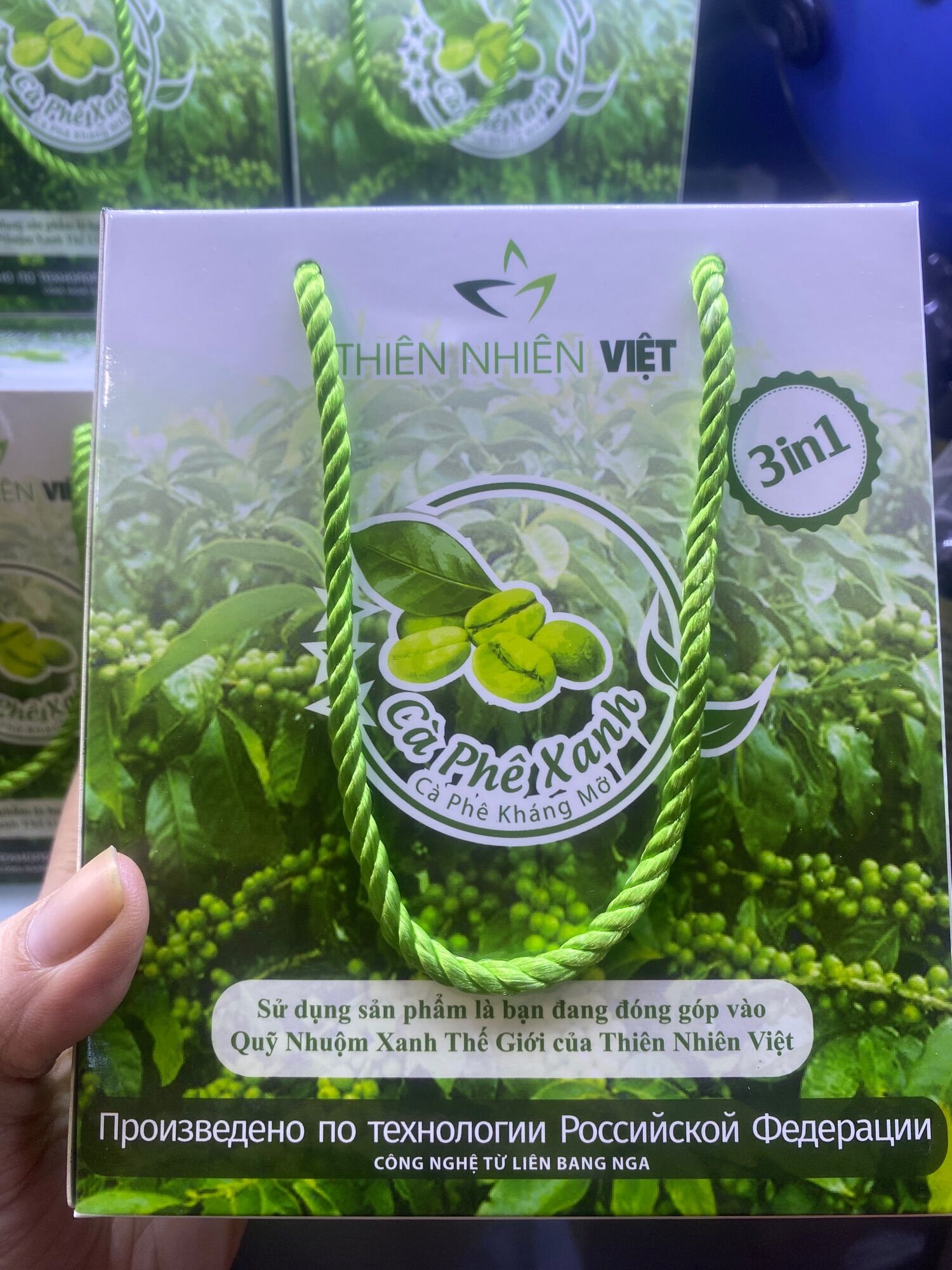 Cafe xanh thiên nhiên việt 3in 1 30gói