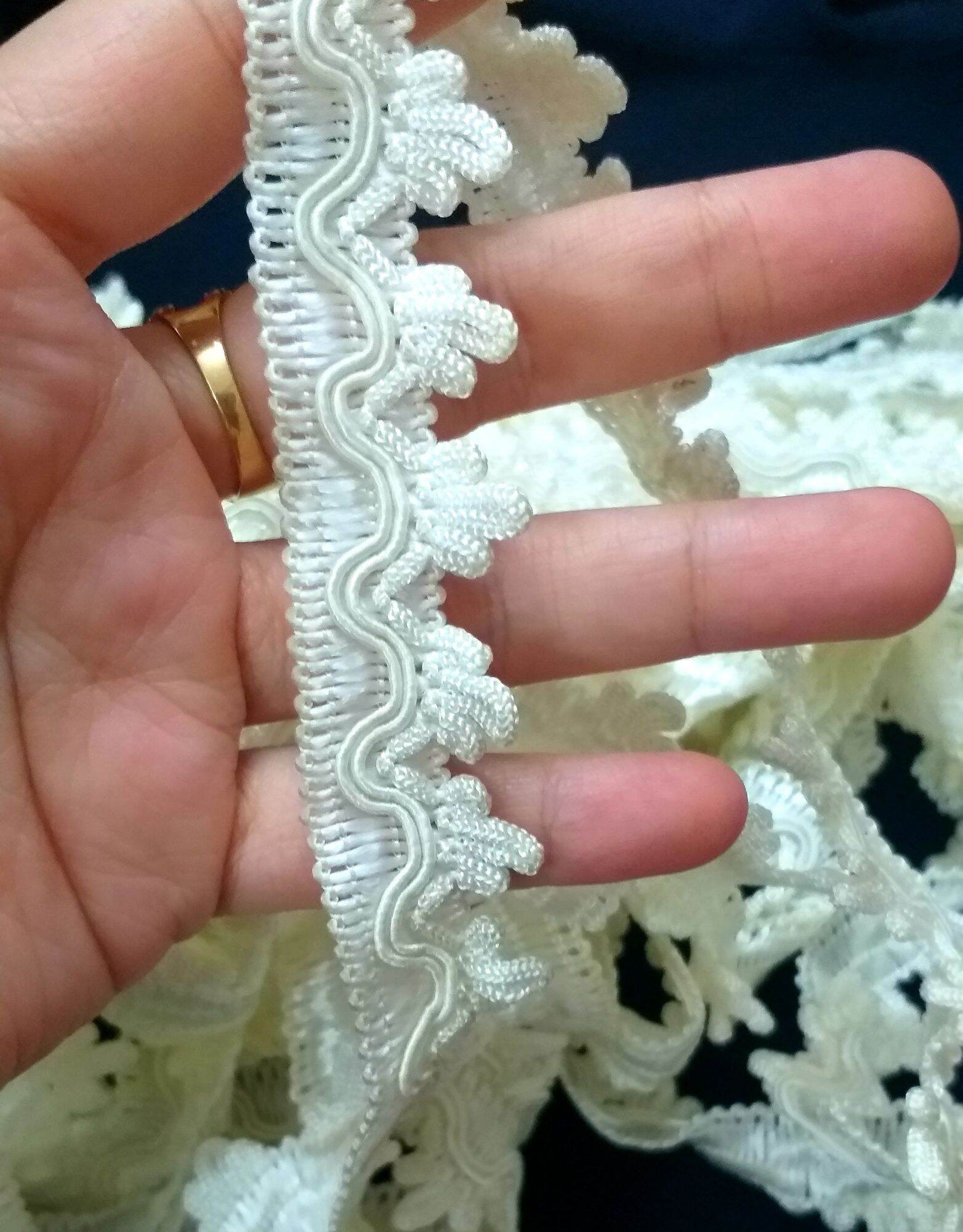Dây viền ren trang trí cao cấp bảng 2 phân * giá 1 mét