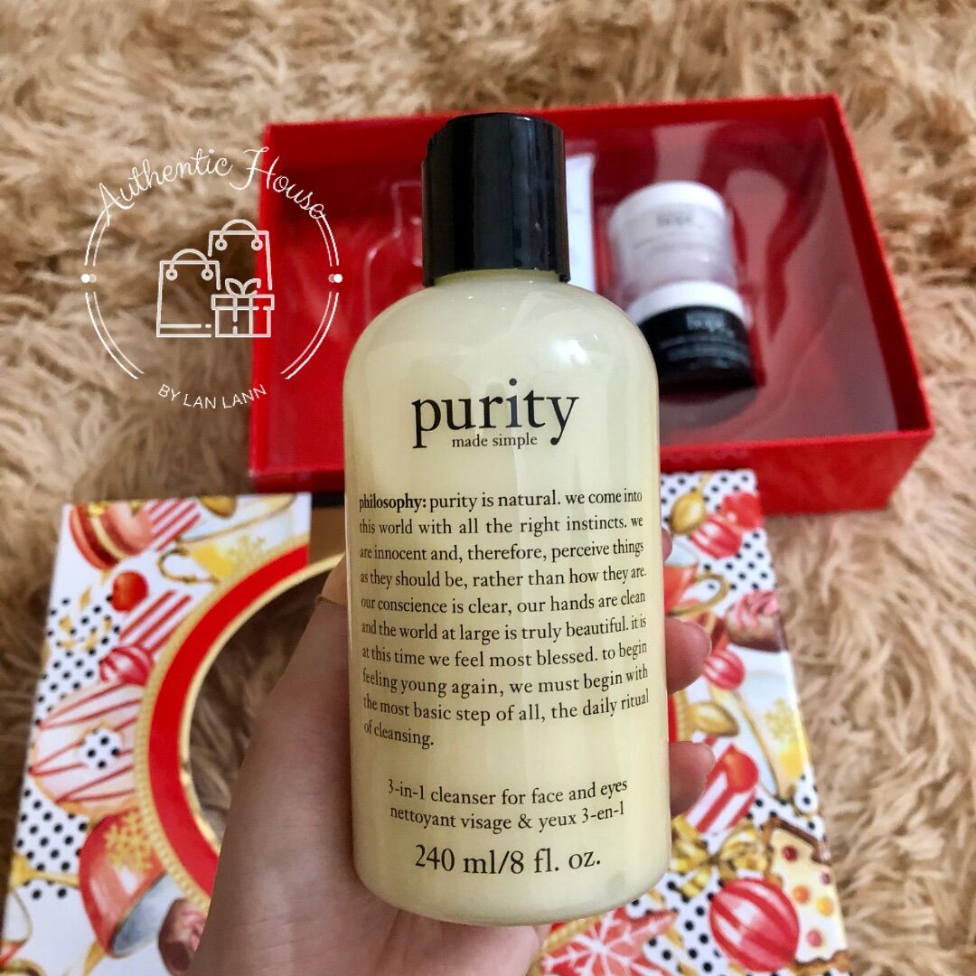 Sữa rửa mặt kiêm tẩy trang Philosophy Purity Made Simple 240ml