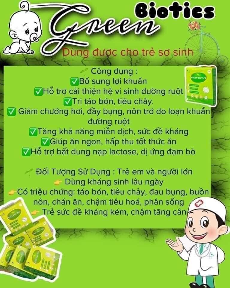 [combo 10hộp] Bào tử lợi khuẩn green biotics