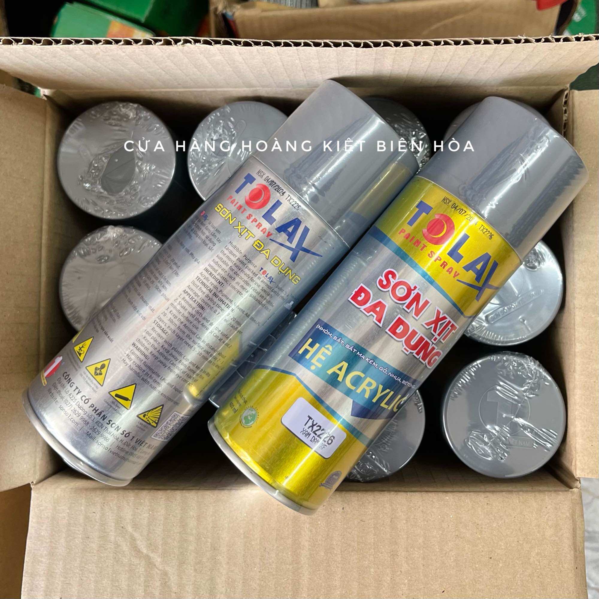 Sơn xịt đa năng màu xám đậm xingfa chai 400ml