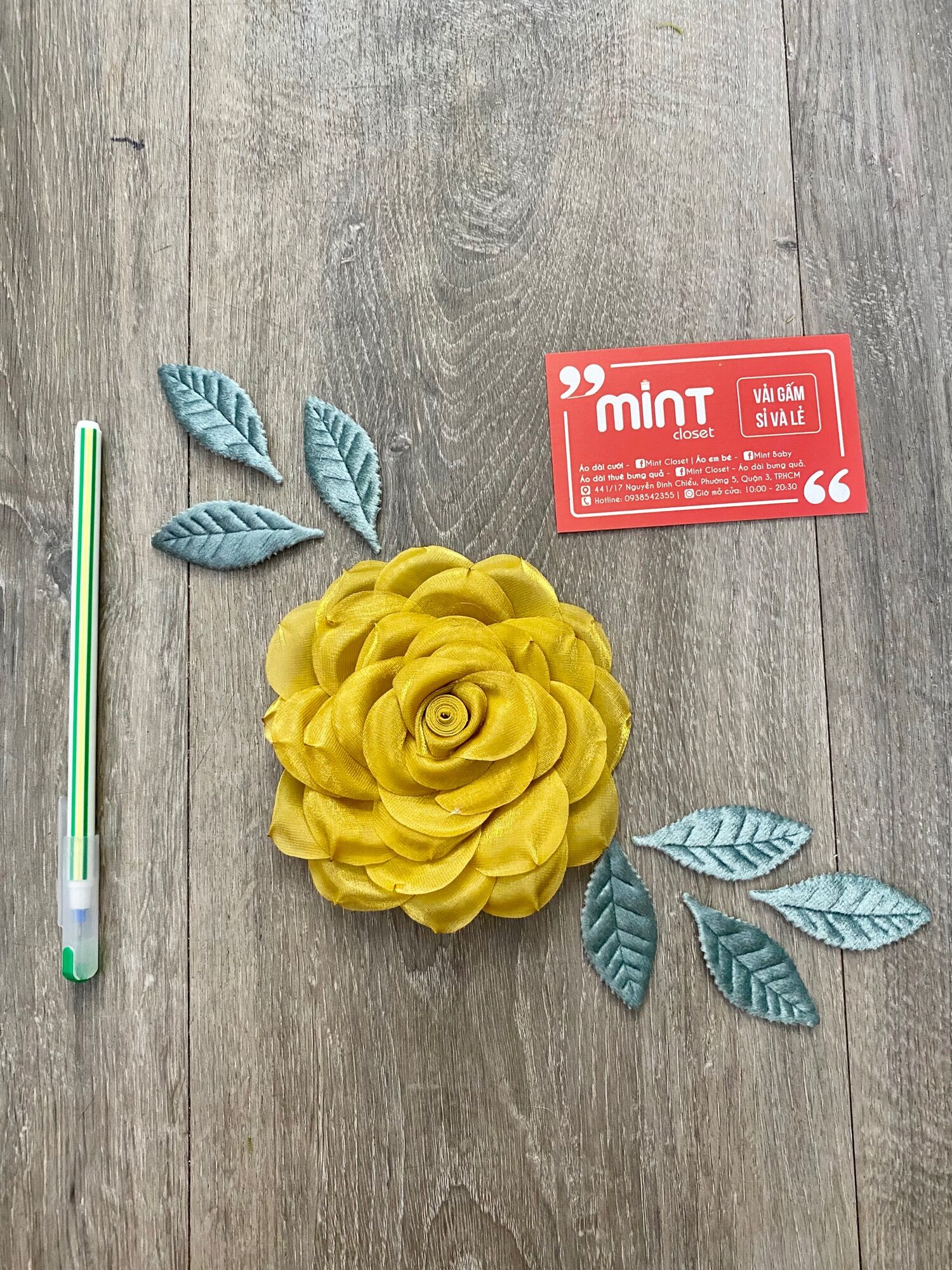 Set hoa đính kết áo dài đầm, váy
