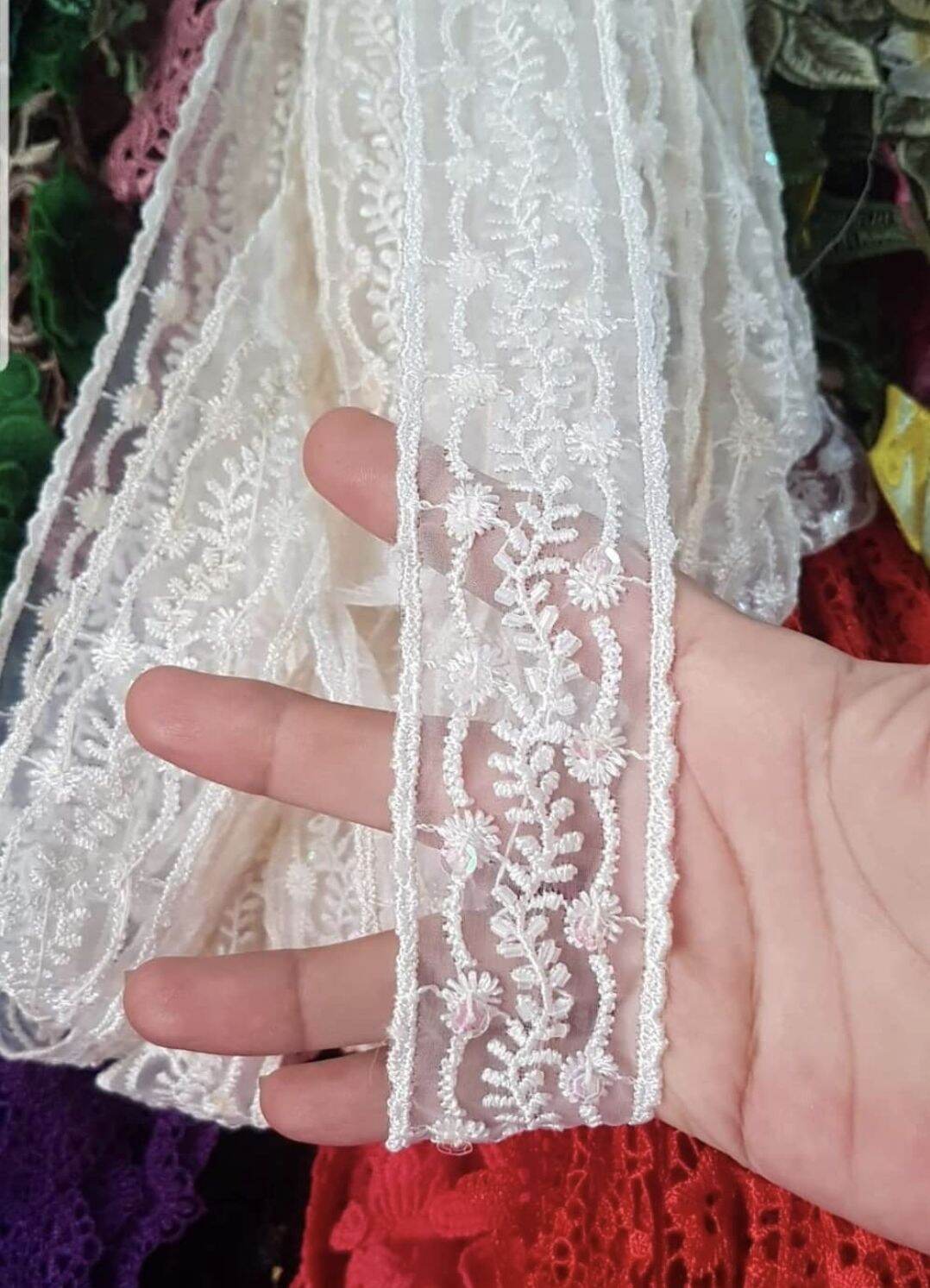 REN THÊU KIM SA BẢNG 4CM (2m)