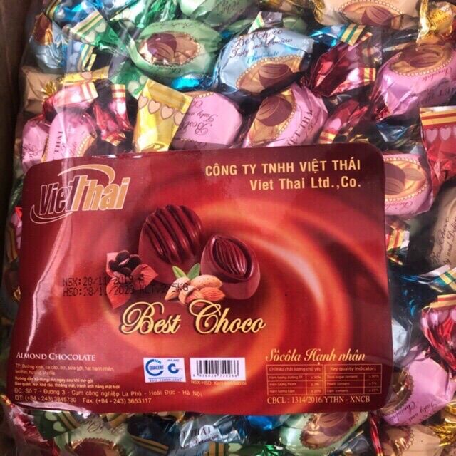 1 Kg Socola Nhân Hạnh Nhân Việt Thái