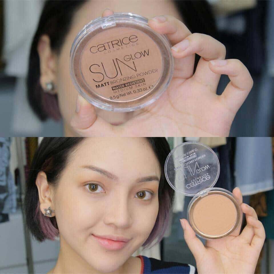 🤗Phấn tạo khối CATRICE Sun Glow Matt Bronzing Powder