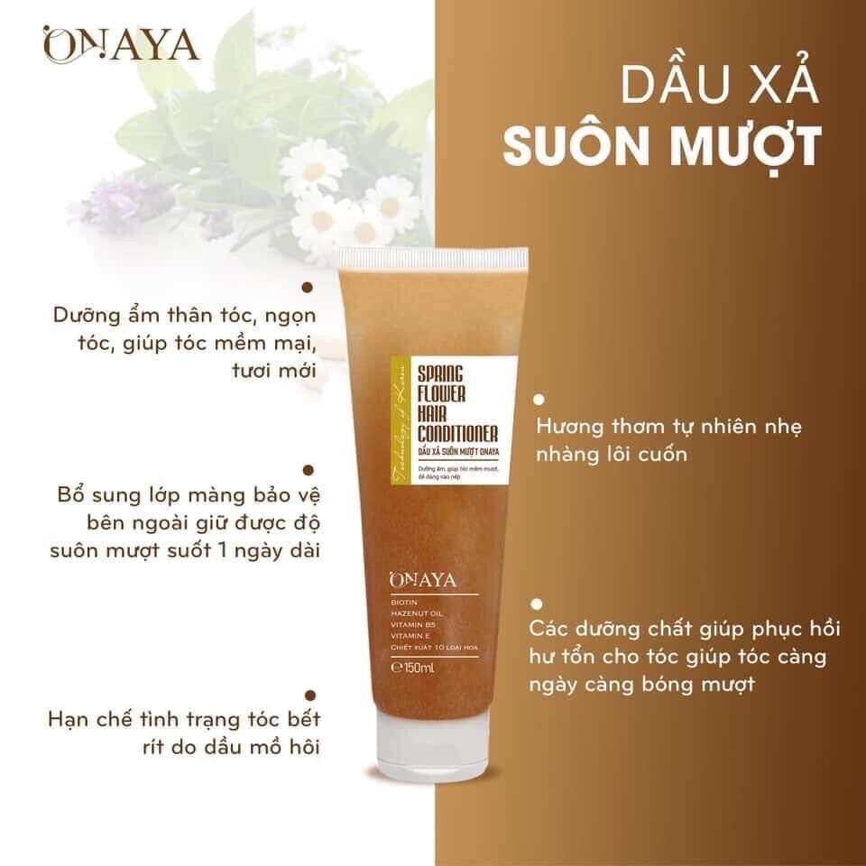 Combo gội xả xịt tóc cao thảo dược Onaya