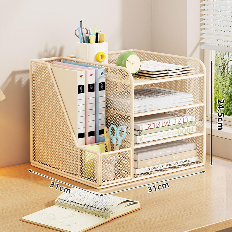 evesigar | Kệ Để Tài Liệu Đa Năng Nhiều Tầng Kim Loại Cho Văn Phòng Và Học Tập