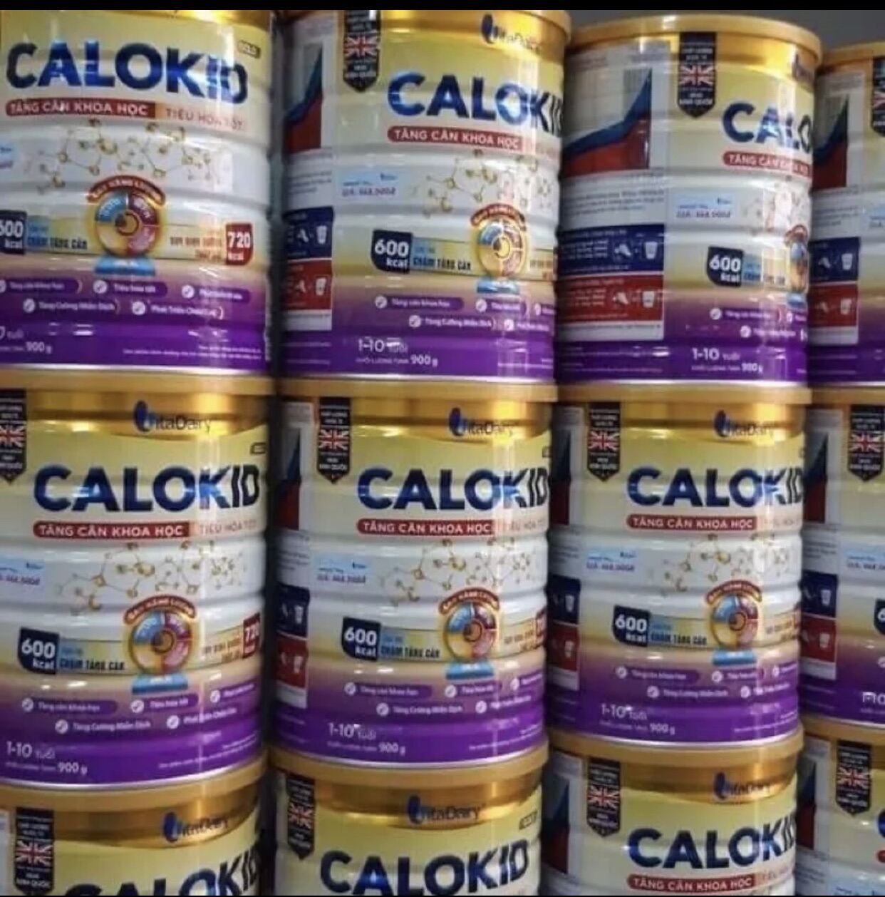 Sữa CALOKID Gold 1+ dành cho trẻ Suy Dinh Dưỡng lon 900gr [ Date mới]