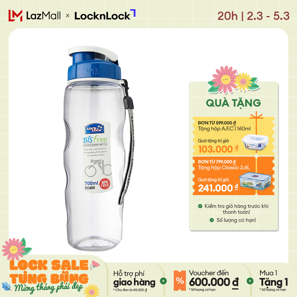 Bình nước Lock&Lock ABF722 (Trắng) - 700ml