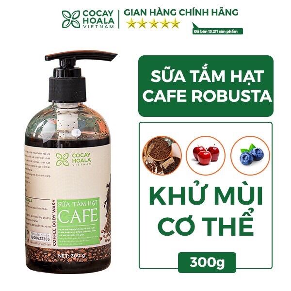 Sữa Tắm Khử Mùi Cơ Thể Cocayhoala Chiết Xuất Hạt Arabica Thơm Mùi Cà Phê